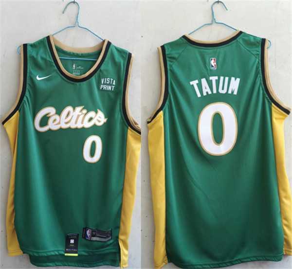 Mens Boston Celtics #0 Jayson Tatum Green Stitched Basketball Jersey->boston celtics->NBA Jersey